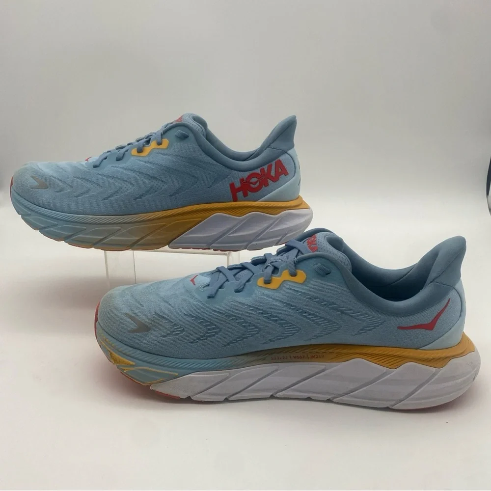 Hoka One One Arahi 6 Shoes Mens 10.5D Blue Running Athletic Sneakers - Picture 2 of 9